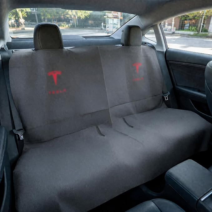 Upgraded Compatible with Tesla Seat Covers for Model 3/Y/X/S - Sweat-Resistant Back Seat Towel Cover for Kids, Pets and Dog Tesla Seat Protect Accessories - Image 4