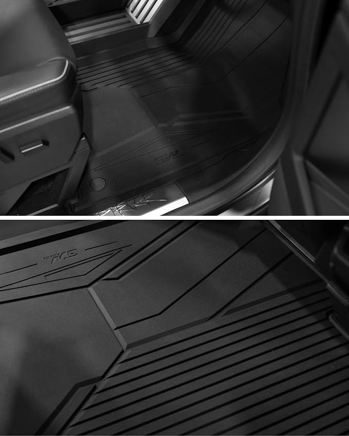 3W Floor Mats for Tesla Cybertruck 2023 2024 2025 2026,TPE All Weather Liner - Image 9
