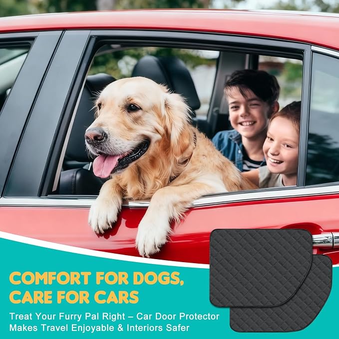 Dog Car Door Protector, 2 Pack Oversized Thickened Door Protectors for Dogs and Pets, Scratch-Resistant, Waterproof, Stain-Resistant Door Covers for Car/SUV/Truck, Universal Size - Image 7