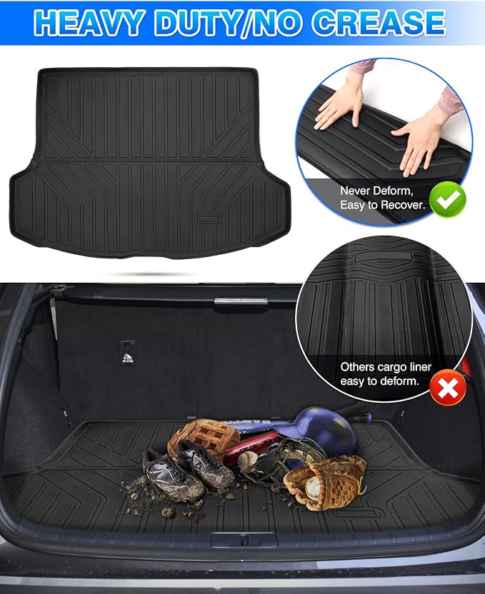 Cartist Cargo Liner Fits for Lexus RX350/RX350h/RX500h 2023 2024 2025 2026 Accessories All Weather Trunk Mat for RX Anti-Slip Heavy Duty - Image 6