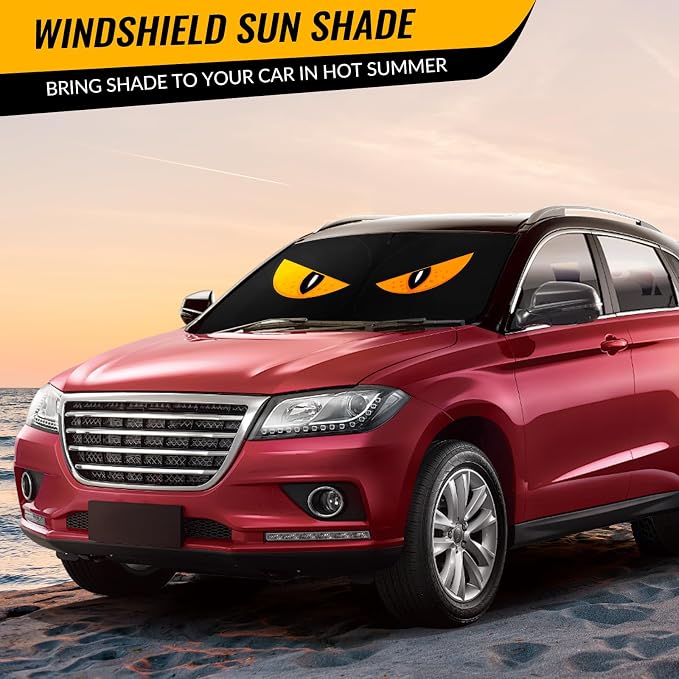 Car Windshield Sun Shade, Foldable Reflective UV Front Sunshade | 57" x 31", Sun Visor Blocks UV Rays & Keep Cool for Cars Interior, Fits Sedans, SUVs & Trucks, Foldable & Easy Storage - Image 7