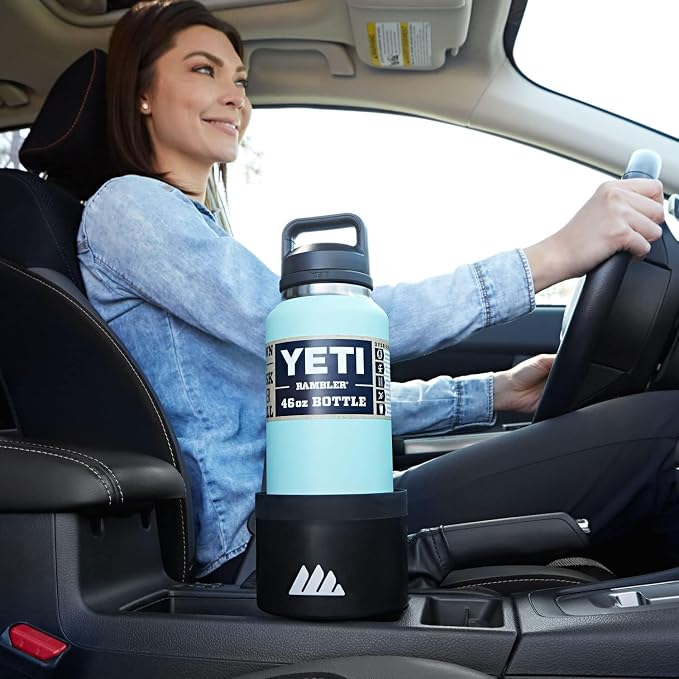 Integral Ultimate Car Cup Holder Expander with Adjustable Base - 2 Pack | Fits Yeti 14/24/36/46oz, Hydro Flask 32/40oz, Ramblers, mugs & 3.4-4.0in bottles, rubber-tab adjustable base - Image 8