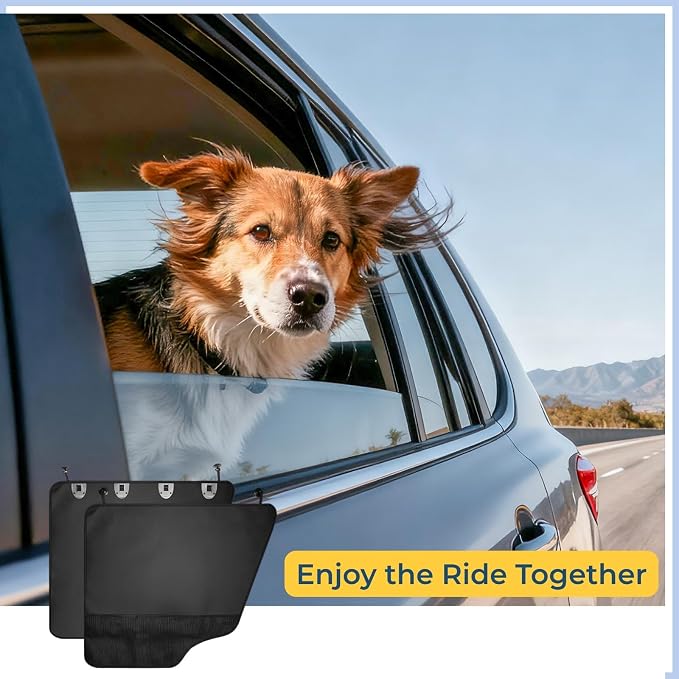 Dog Car Door Protector - Universal Fit for SUV/Sedan/Truck, Black | Waterproof, Odorless Material, Protects Vehicle Doors from Scratching, Drool & Dirt - Image 8