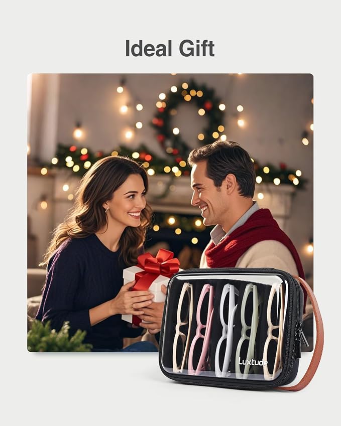 Travel Sunglasses Organizer Case, Clear Sunglasses Travel Case | Glasses Case Multiple Pairs with Adjustable Slots, Hard Shell Sunglass Storage Organizer for Women Men/Camping/Beach etc. - Image 9