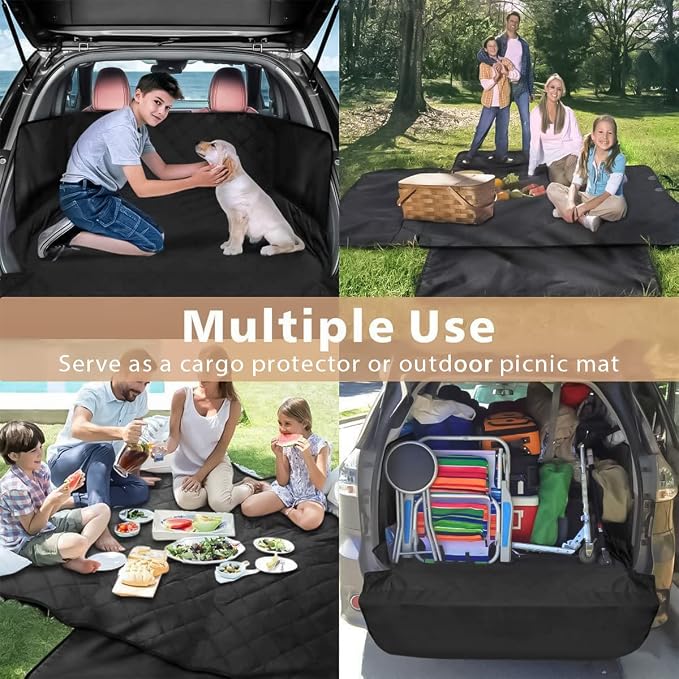 Blilo Cargo Liner for Pet, Waterproof Non-Slip Durable Dog Cargo Cover Mat Universal for Cars, SUV, Minivan with Bumper Flap Protector, Large Size - Image 6