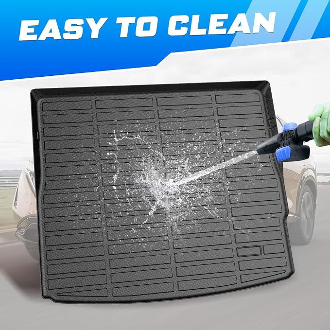 Sunsdrew Trunk Cargo Liner for 2023-2026 Nissan Ariya Accessoreis, Rear Trunk Mat Cargo Mat All Weather Protection TPE Rubber Raised Edge - Image 7