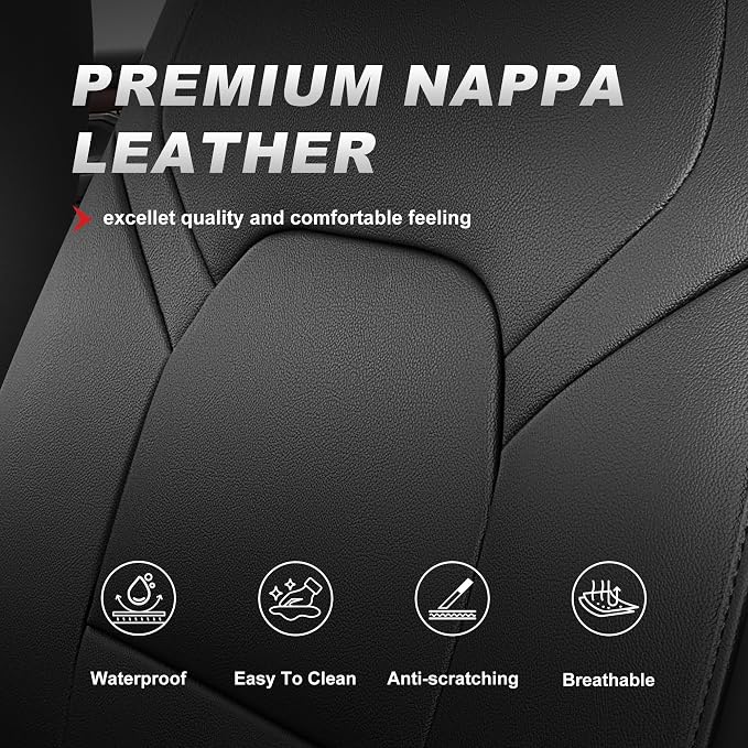 TTX LIGHTING Custom Fit Ram 1500/2500/3500 Front Seat Covers 2012-2026 | Heavy Duty Protection with Original Seat Pattern Waterproof Faux Leather Custom Fit Design for Truck Interiors - Image 8