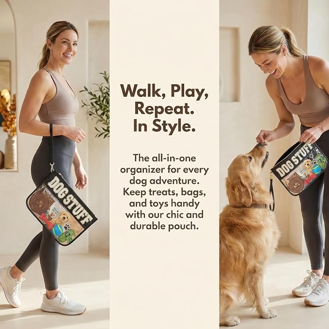 Dog Mom Gifts for Women Travel Bag Stuff Carrier Gifts Bag for Dog Lovers Food Storage Pouch Organizer Bag - Image 6