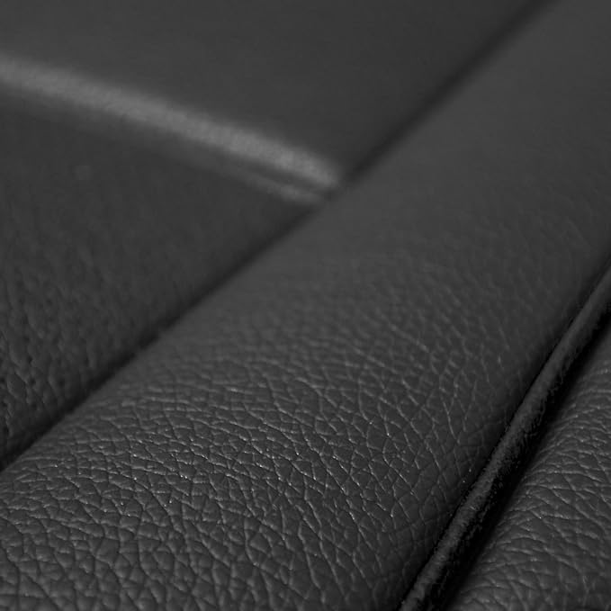 FH Group Car Seat Cover Cushion - Rear Seat Covers for Cars Trucks SUV, Faux Leather Car Seat Cushions, Waterproof Car Seat Cover Cushion, Universal Fit Car Seat protector Rear Set Black - Image 7