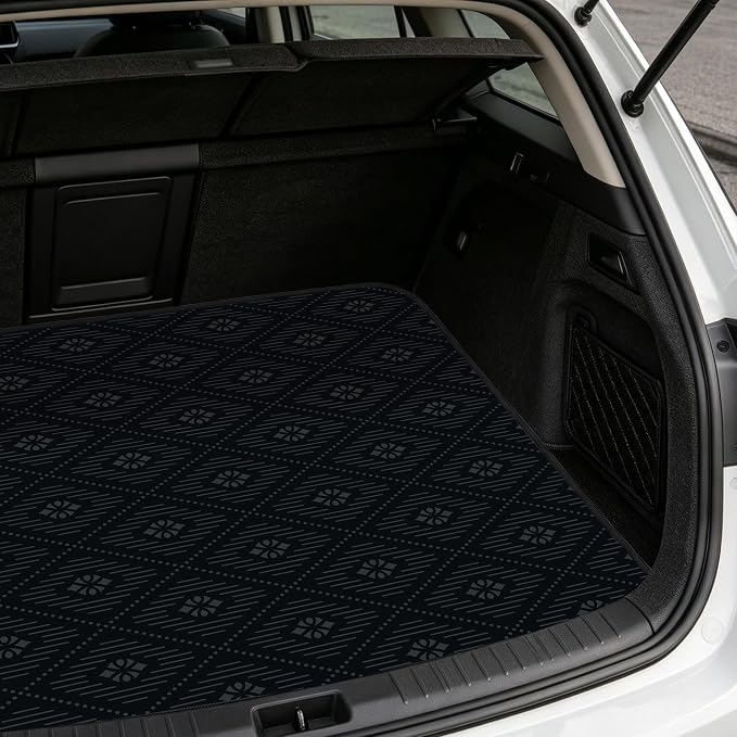Universal Car Trunk Mat 29" x 39",Multicolor Floral,Butterfly Etc,Anti-Slip Easy to Clean, Trunk Protective Mat, Sporty Vehicle Interior Accessories Suitable for Most Car Models. - Image 9