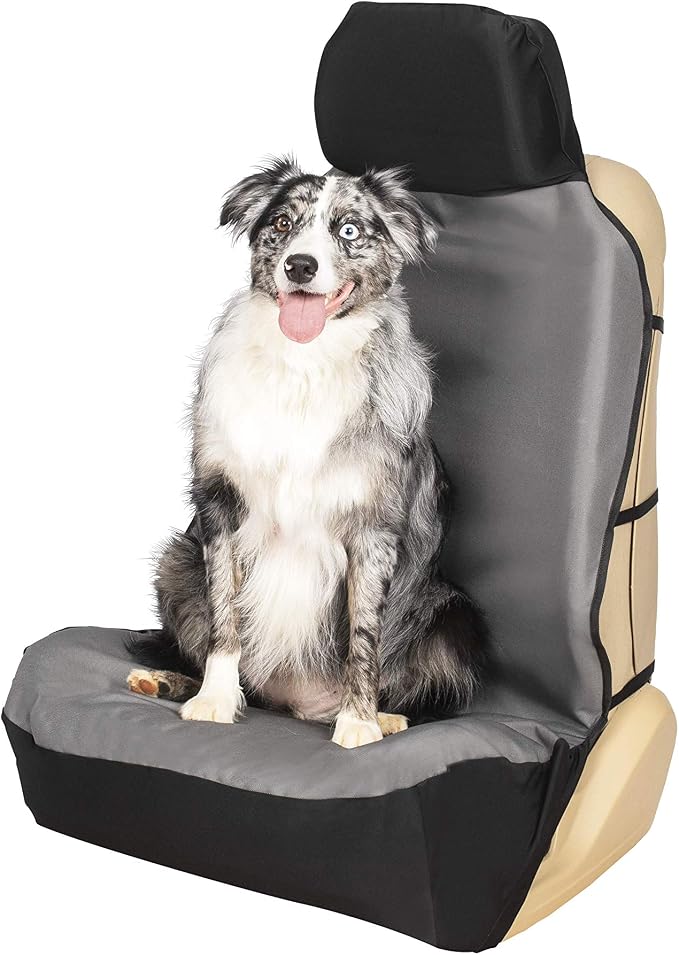 PetSafe Happy Ride Waterproof Bucket Seat Cover for Dogs and Pets - Fits Cars, Trucks and SUVs - Waterproof Area Protection - Grey - Image 6