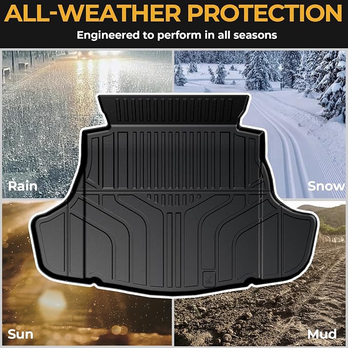 Cargo Mat for 2025-2026 Toyota Camry Accessories | 3D Scanned Custom Fit, Odorless TPE, All-Weather Protection, Quick Setup, Easy to Spray Clean - Image 7