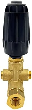 Annovi Reverberi VRT3-310 Unloader, Black Spring, 4500 PSI, 10.5 GPM, Adjustment Knob, Brass - Image 5