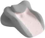 Ergonomic Memory Foam Wedge Pillow for Couples Intimacy Support – 27° Angle Lumbar Cushion with Removable Cover for Back Leg Elevation Reading and Adult Positioning (Pink Grey) by Unknown