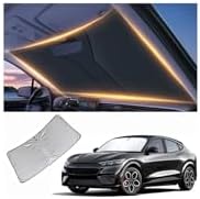 Windshield Sun Shade for Ford Mustag Mach-E Front Window Shades Cover for 2011-2024 2025 2026 Mustag Mach-E Windshield Sun Visor Protector Car Accessories by LZYYQX