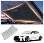Windshield Sun Shade for Lexus is 300, is 350, is 500, is 250, is 200T Front Window Shades Cover for 2014-2024 2025 2026 is Windshield Sun Visor Protector Car Accessories by LZYYQX