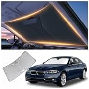 Windshield Sun Shade for BMW 5 Series 525i 528i 528xi 530i 530e 535i 545i 550i Front Window Shades Cover for 2011-2024 2025 2026 5 Series Windshield Sun Visor Protector Car Accessories by LZYYQX