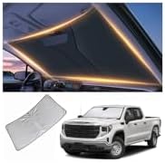 Windshield Sun Shade for GMC Sierra 1500 Front Window Shades Cover for 1999-2024 2025 2026 Sierra 1500 Windshield Sun Visor Protector Car Accessories by LZYYQX