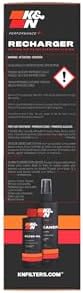 K&N Air Filter Cleaning Kit: Squeeze Bottle Filter Cleaner and Red Oil Kit; Restores Engine Air Filter Performance; Service Kit-99-5050 - Image 3