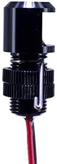 Oznium Side View LED Bolt - 12V LED Side Emitting Light for Bumper, Grille, Cars Interior, Dash, Ambient Lighting, Motorcycle with Aluminum Housing & Screw Nut (11 mm Black, Cool White LED), 2-PACK - Image 2