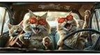 Funny Cat Car Windshield Sun Shade Cute Driving Animals Heatshield Front Window Car Sun ​Shade Windshield Blocks UV Rays Sun Visor Protector for Car Sedan Truck SUV Accessories 59" L x 31.5" W - Image 8