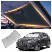 Windshield Sun Shade for Lexus NX NX250 NX350 NX350h NX450h+ Front Window Shades Cover for 2010-2024 2025 2026 NX Windshield Sun Visor Protector Car Accessories by LZYYQX