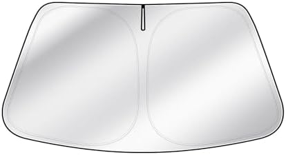 for 2015-2026 Ford F150 - Upgraded F-150 Sunshade for 240T 4-Layer UV Blocking Front Windshield Sun Shade, Collapsible Heat Shield with Storage Bag, Custom Fit for Ford F150 Car Accessories by ChiranoBestValuableStuffs