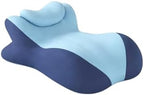 Ergonomic Memory Foam Wedge Pillow for Couples – Intimacy Pillow, Prone Pillow for Sleeping, Breathable Positioning Support for Back Pain Relief, Reading & Massage – Removable Cover (Blue) by Unknown