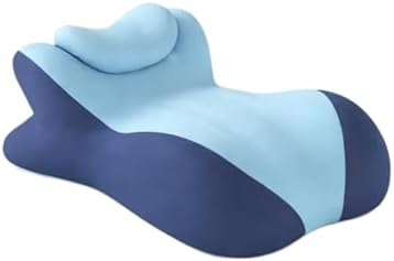 Ergonomic Memory Foam Wedge Pillow for Couples – Intimacy Pillow, Prone Pillow for Sleeping, Breathable Positioning Support for Back Pain Relief, Reading & Massage – Removable Cover (Blue) by Unknown