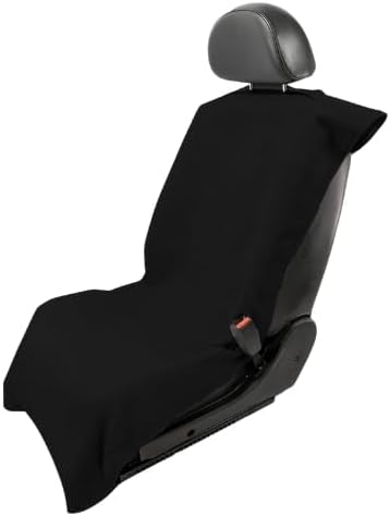 Seat Armour Black Car Seat Towel Cover – Soft, Machine Washable & Absorbent Seat Protector – Quick Install, Multipurpose Vehicle Seat Cover for Workout, Beach, Travel – Universal Fit - Image 2