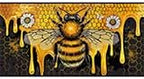 Cute Honey Queen Bee Windshield Sunshade, Playful Bee Pattern, Universal Fit for Car, SUV, Truck, 59" L x 31.5" W - Image 8