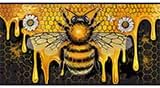 Cute Honey Queen Bee Windshield Sunshade, Playful Bee Pattern, Universal Fit for Car, SUV, Truck, 59" L x 31.5" W - Image 8