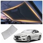 Windshield Sun Shade for Infiniti Q50 Front Window Shades Cover for 2010-2024 2025 2026 Q50 Windshield Sun Visor Protector Car Accessories by LZYYQX