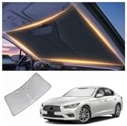 Windshield Sun Shade for Infiniti Q50 Front Window Shades Cover for 2010-2024 2025 2026 Q50 Windshield Sun Visor Protector Car Accessories by LZYYQX