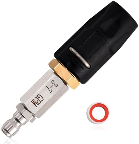 Adjustable Downstream Soft Wash Nozzle, M5 Twist Shooter Tip by Unknown