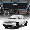 for Chevy Silverado 1500 Sun Shade Windshield Cover - Custom Fit Silverado 1500 Accessories 2007-2013 Sunshade Foldable UV Protection & Heat Shield Sun Visor Accessories by Unknown