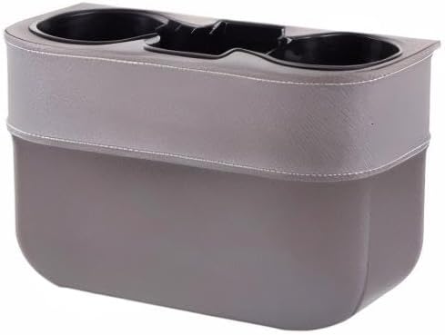Cup Holder for Car, Car Seat Gap Organizer, PU Leather, XBD Gray | Console Side Pocket, Cup Drink Holders, Easy Install, Universal Fits, Car Coin Cellphone Holder, Auto Front Seat Cup Holder - Image 10