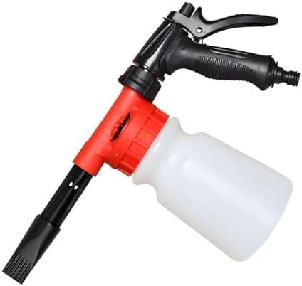 YoRise Car Wash Foam Gun, Adjustable Foam Cannon for Hose, Car Wash Sprayer with 6 Levels of Foams Concentration, Car Washing Soap Sprayer Connect to Any Garden Hose (Red) by Unknown