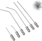 High-Pressure Washer Nozzle Kit - 6 Pack Stainless Steel Flush Wand Tips by Unknown