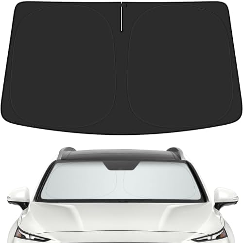 Car Windshield Sun Shade for Hyundai 2019-2023 Santa Fe Accessories (OEM Design) Reflective Foldable Heat Insulation Sunshade for Ultimate Protection by Unknown