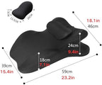 Couples Pillows 27° Position Ergonomic Contoured Support Pillow, NeckPillow, Reading Pillow Multi-Functional Memory Foam Lounger Cushion with Small Pillows Back Support for Couples(Gray,25"x22"x18") - Image 3