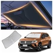 Windshield Sun Shade for Volkswagen/VW Taos Front Window Shades Cover for 2010-2024 2025 2026 TaosWindshield Sun Visor Protector Car Accessories by LZYYQX