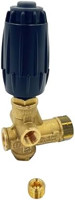 Annovi Reverberi VRT3-310EZ Unloader, Black Spring, 4500 PSI, 10.5 GPM, Adjustment Knob, EZ Start, Brass - Image 6