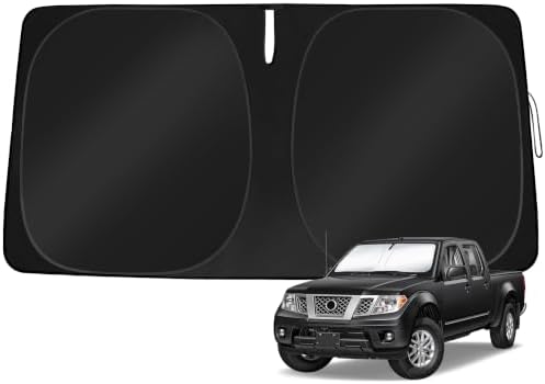 Windshield Sun Shade Custom Fit Nissan Frontier 2006-2021 by TOBNIFFDSunShade