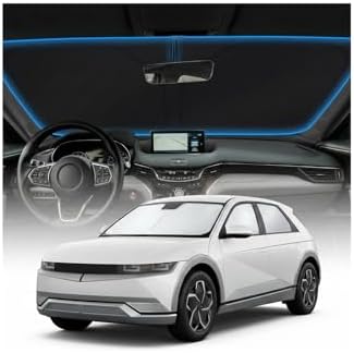 for Hyundai Ioniq 5 Sun Shade Windshield Cover - Custom Fit Ioniq 5 Accessories 2020-2025 2026 Sunshade Foldable UV Protection & Heat Shield Sun Visor Accessories by Unknown