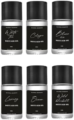 Featwell Car Air Freshener Essential Oil, 6 Bottles Essential Oils for Diffuser, Aromatherapy, Home Car Scented Oils 6x10ml by Unknown