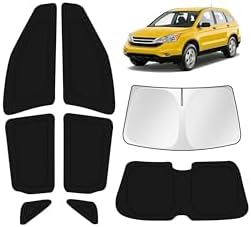 KUST Car Window Shades for Honda CR-V 2007-2011 Windshield Sun Shade Side Window Cover UV Block Privacy Protection Accessories for Camping Blackout Rear Back Full Set 8PCS by KUST