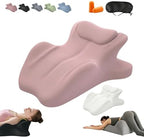 Couples Pillow Reading Pillow 27° Lift Ergonomic Memory Foam Cushion for Intimacy, NeckPillow, Multi-Functional Back Support Pillow with Replaceable Small Pillows, Comfort(Pink,23"x18"x15") by Unknown