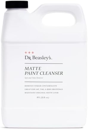 Dr. Beasley's Matte Paint Cleanser - Easily Removes Grease & Heavy Dirt, Droppings, Tree Sap from Autos. Safe On All Matte Surfaces, Preserves The Look for Satin & Glossy Paint, 32 oz by DrBeasleys