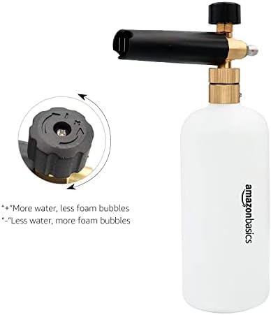 Amazon Basics Foam Cannon with 1/4-Inch Quick Connector for Pressure Washer, Snow Foam Lance for Car Washing, Adjustable Nozzle, 33-Ounce (1 Liter) - Image 3
